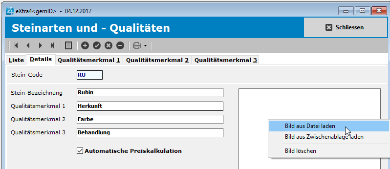 Steinart_Anlegen_BildLaden